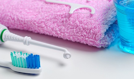 Toothbrush and flossing products