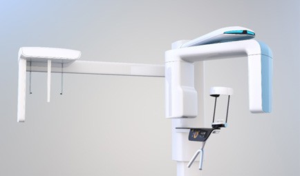 3D graphic of cone beam scanner