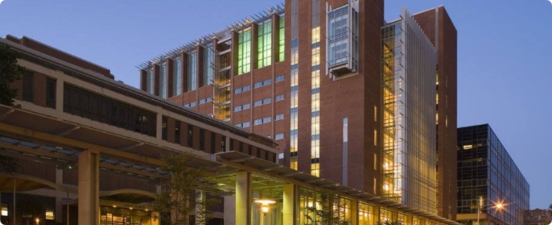 Outside view of dental school building