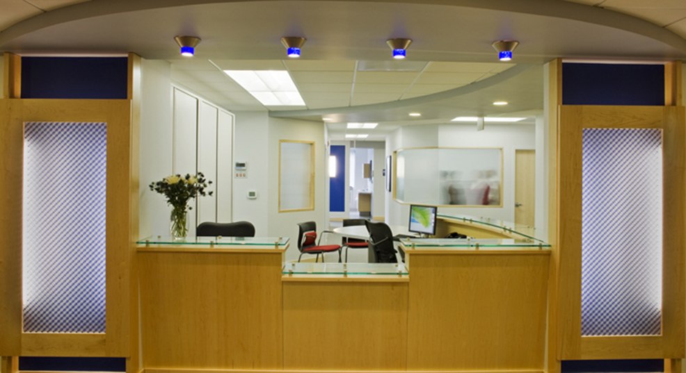 Baltimore dental office reception desk
