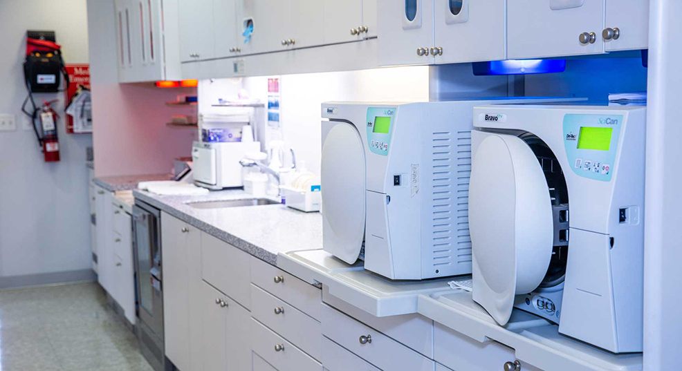 Dental lab and storage area