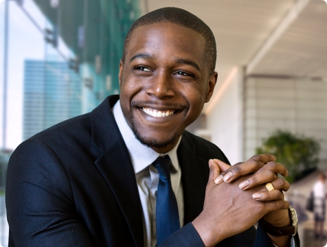 Man with attractive smile after cosmetic dentistry